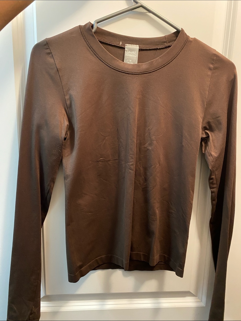 Aritzia Sunday Best SinchSeamless Brown long Sleeve